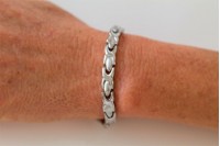 Magnetic Bracelet 'Chelsea' Stainless Steel - Silvertone